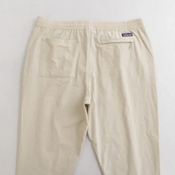 Patagonia Mens Nomader Jogger Pants Pelican Beige Elastic Waist Drawstring XXL
